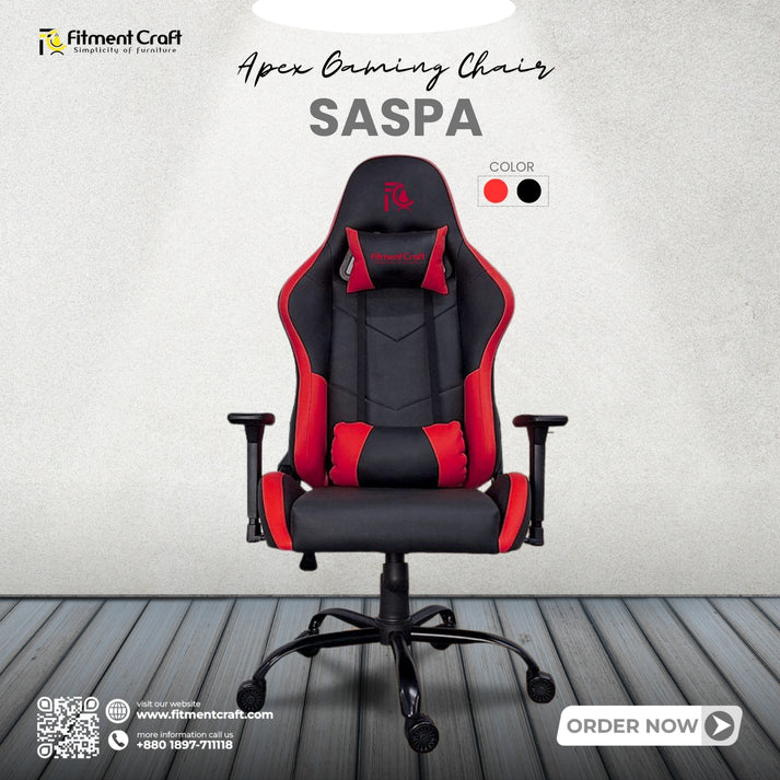 Saspa - Gaming Chair (Red-Black)