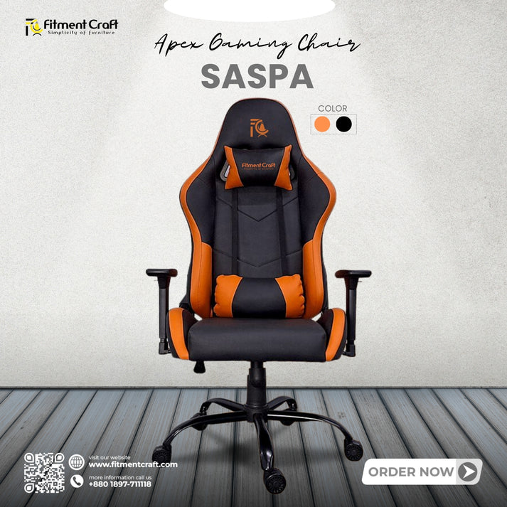 Saspa - Gaming Chair(Orange-Black)