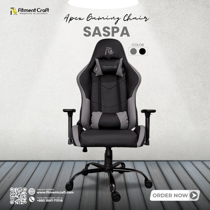 Saspa - Gaming Chair(Gray-Black)