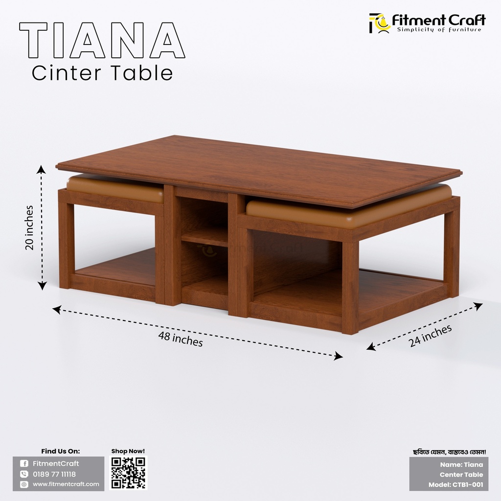 Tiana - Center Table ।  CTB1-001