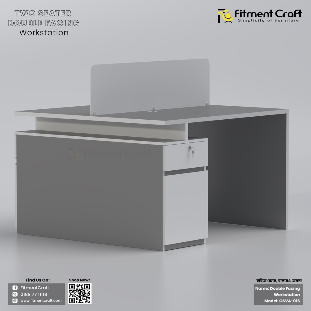 Two Seater Double Facing Workstation I OSV4-016