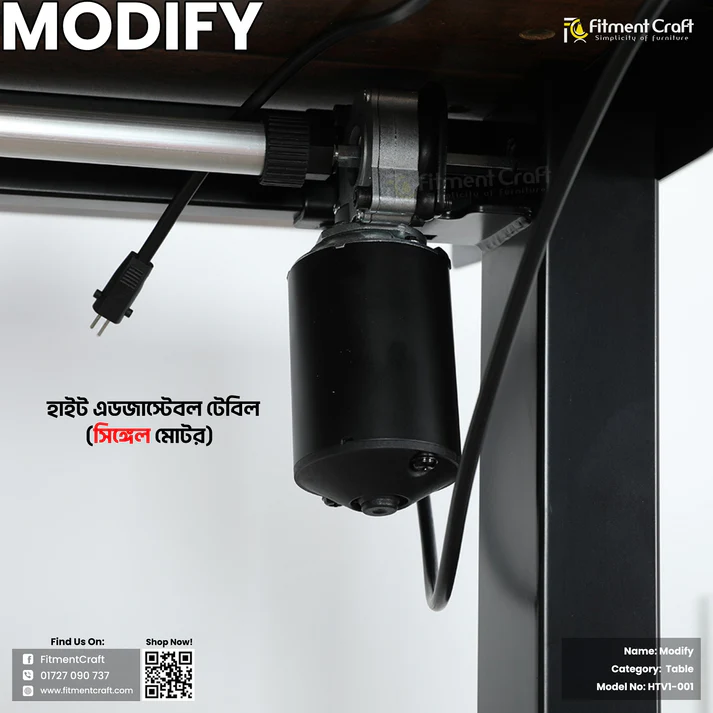 Modify - Height Adjustable Table - Single Motor