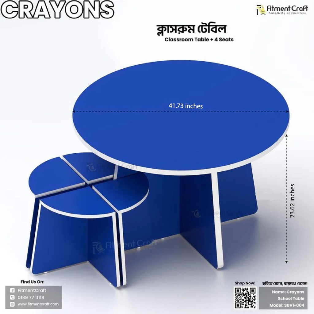 Crayons - Classroom Table | SBV1-004