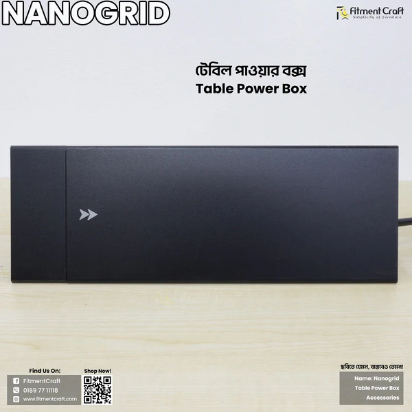 Nano Grid - Table Power Box with wareless Charging