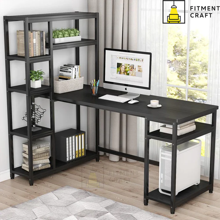 Large Study Table with Shelve | TV14-005