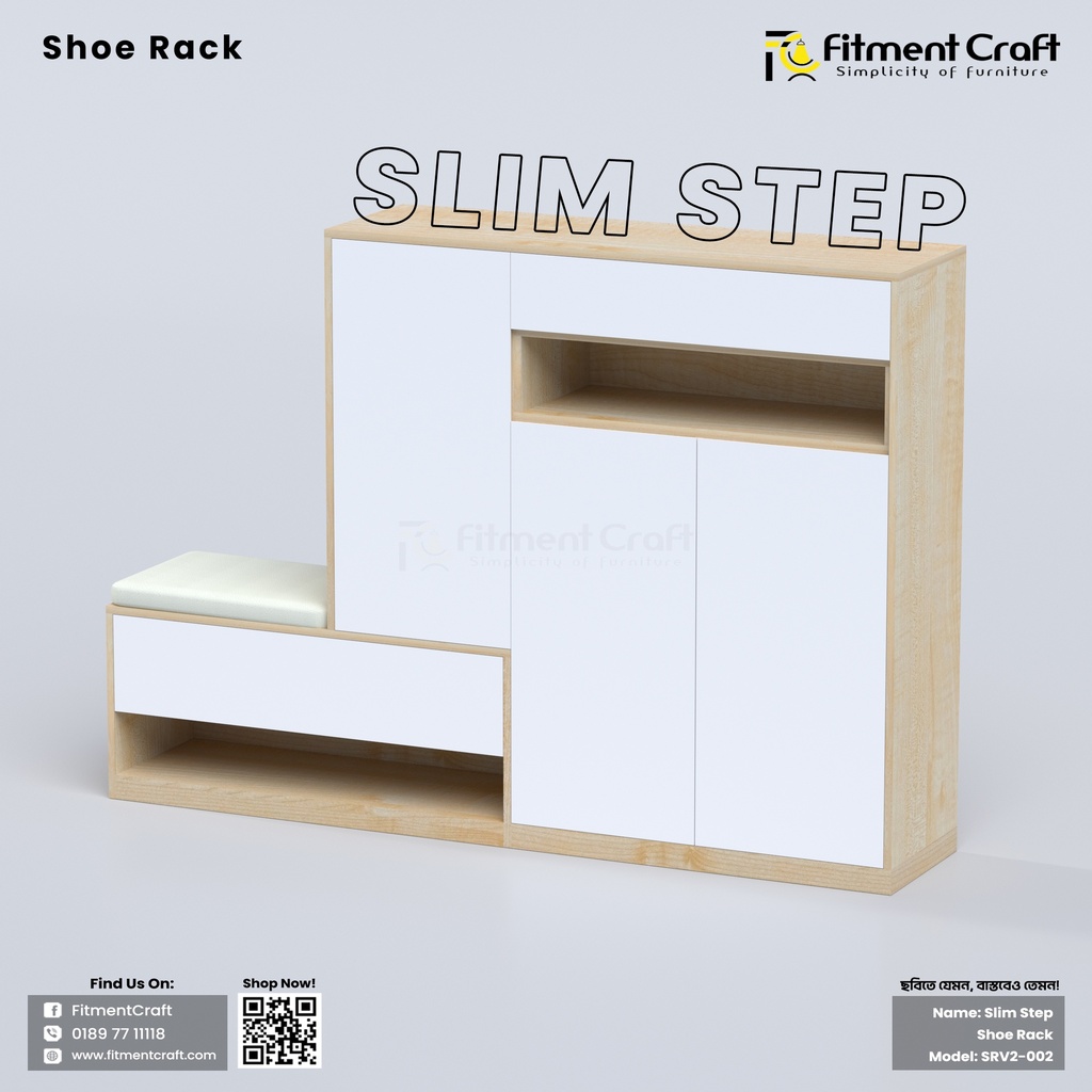 Slim Step - Shoe Rack । SRV2-001