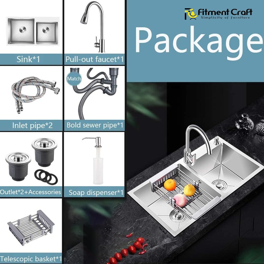 Kitchen Sink Double Bowl