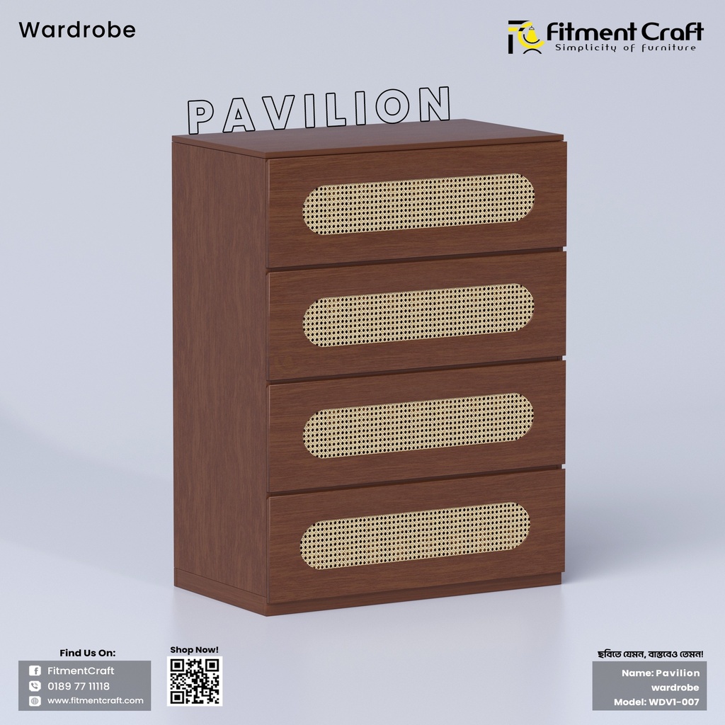 Pavilion - Wooden wardrobe ।  WDV1-007