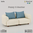 Fuzzy 2 Seater Sofa - HSV2-002