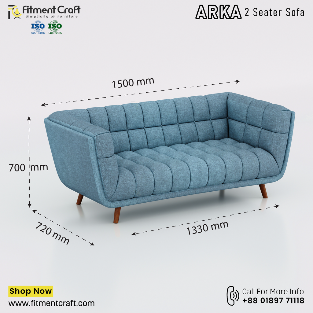 Crux 2 Seater-sofa। HSV2-038