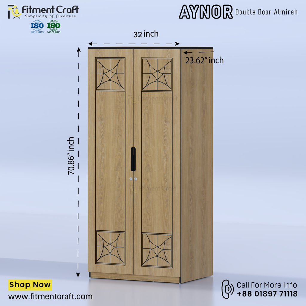 Aynor-Double Door Almirah। BAV3-002