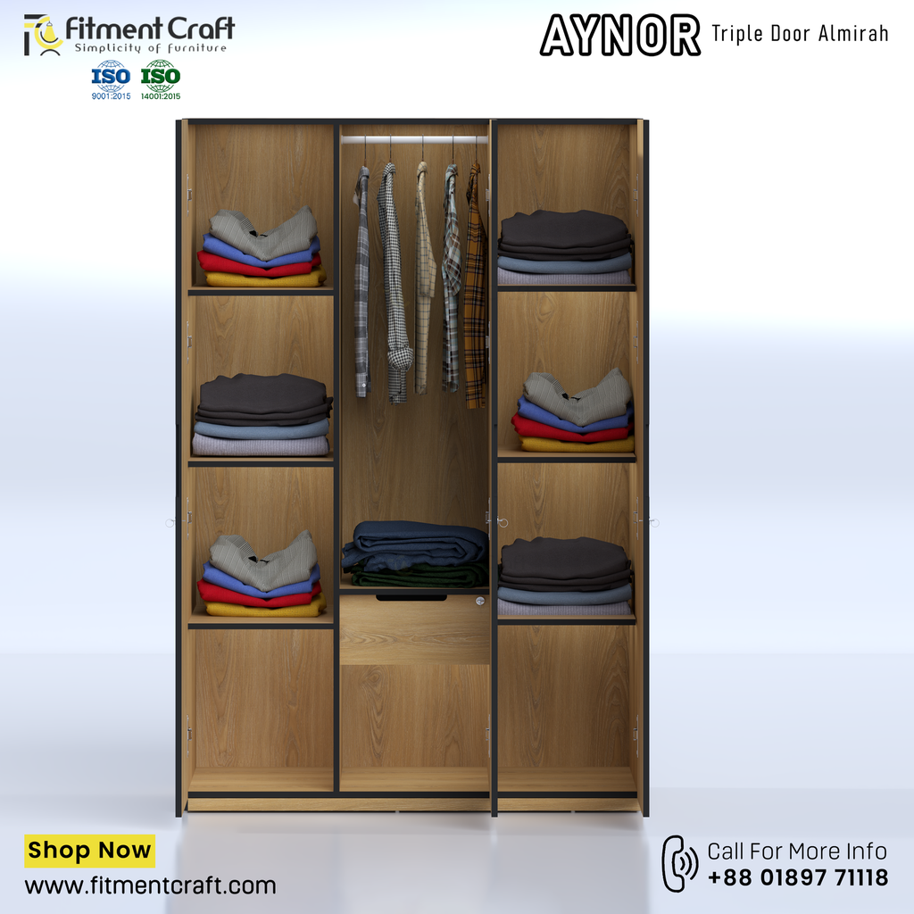 Aynor-Triple Door Almirah।-BAV3-003