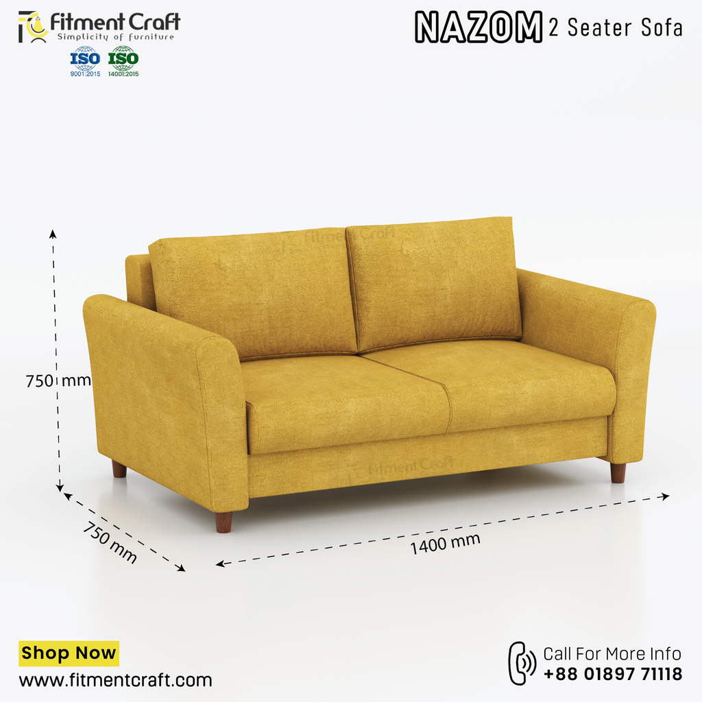 Nazom 2 Seater-sofa। HSV2-040