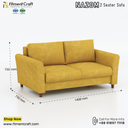 Nazom 2 Seater-sofa। HSV2-040