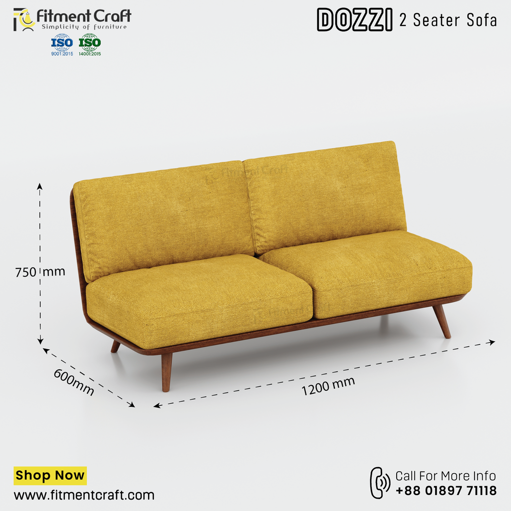 Nazom 2 Seater-sofa। HSV2-040