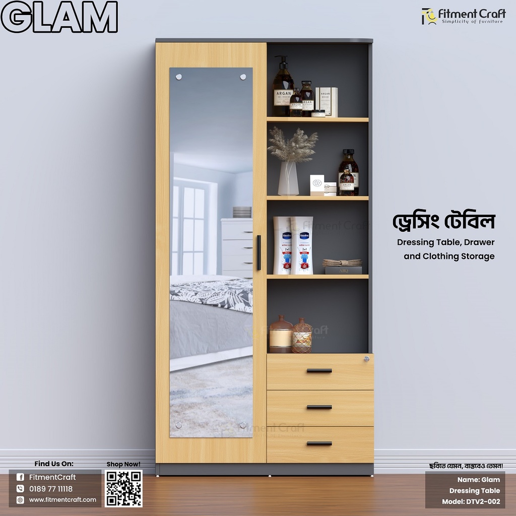 Glam - Dressing Table | DTV2-002