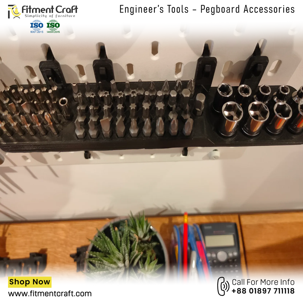 Engineer’s Tools – Pegboard Accessories