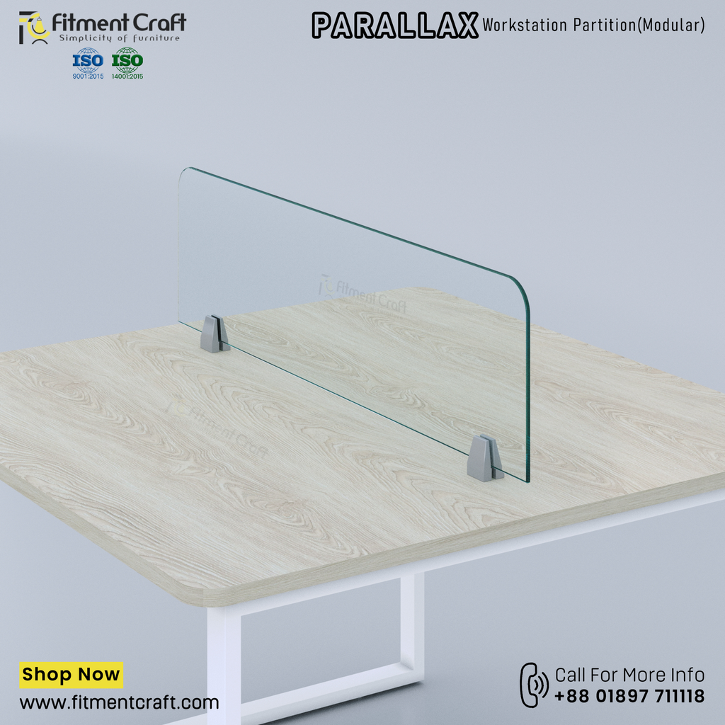 Parallax-Workstation Modular Partition (1100X300X8mm) । WSMP-BRG-001