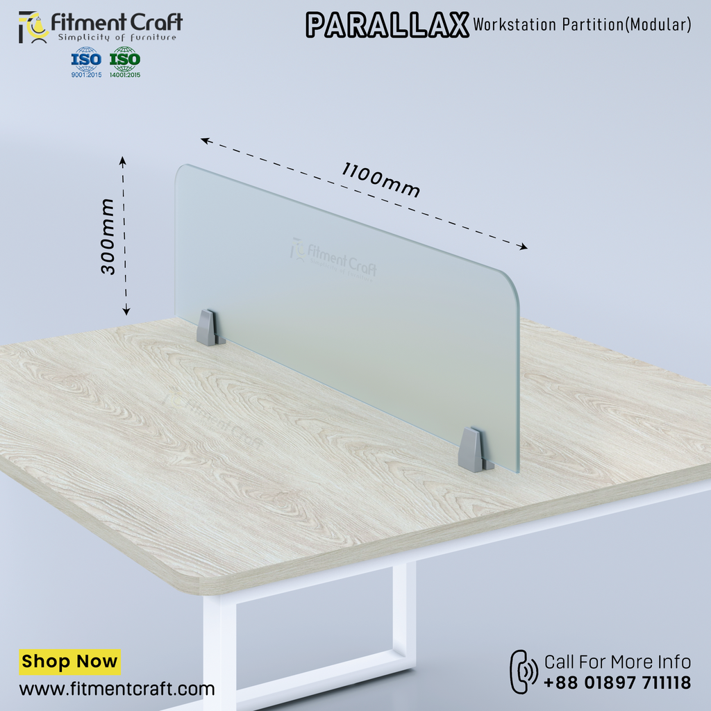 Parallax-Workstation Modular Partition (1100X300X8mm) । WSMP-BRG-001