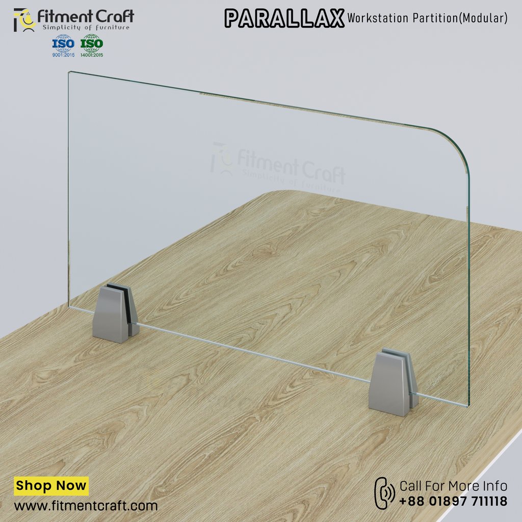 Parallax-Workstation Modular Partition (550X300X8mm) । WSMP-ORG-002