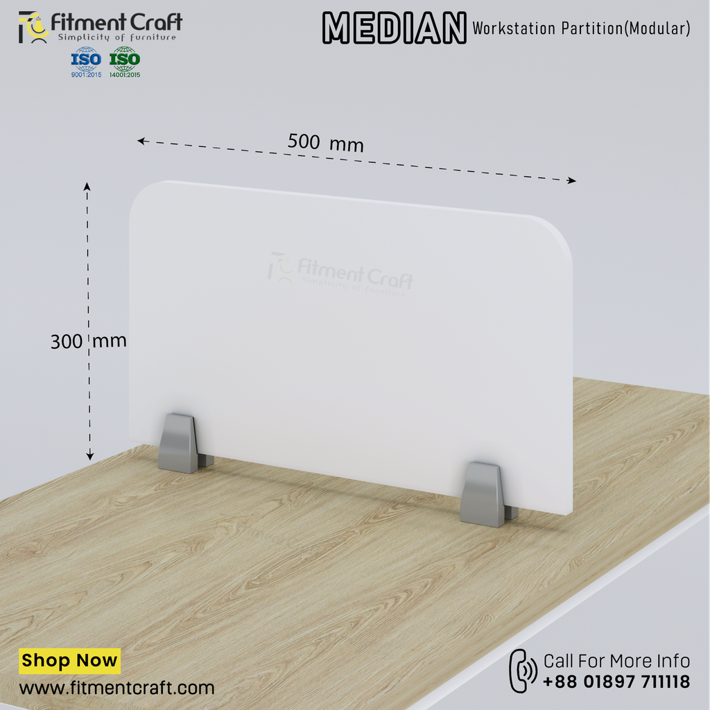 Median-Workstation Modular Partition (500X300X8mm) । WSMP-BRB-002