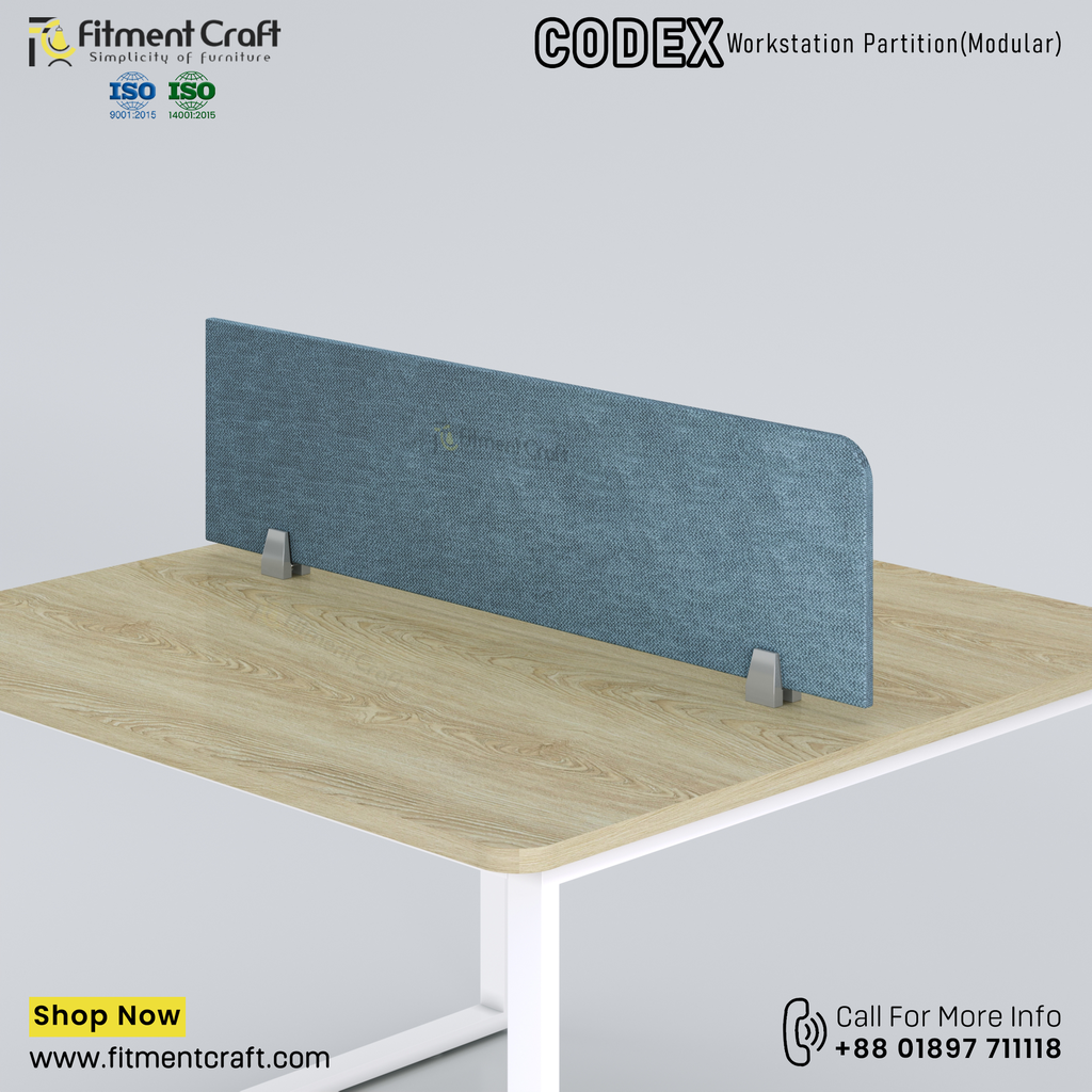 Codex-Workstation Modular Partition (1150X300X18mm) । WSMP-ORF-001