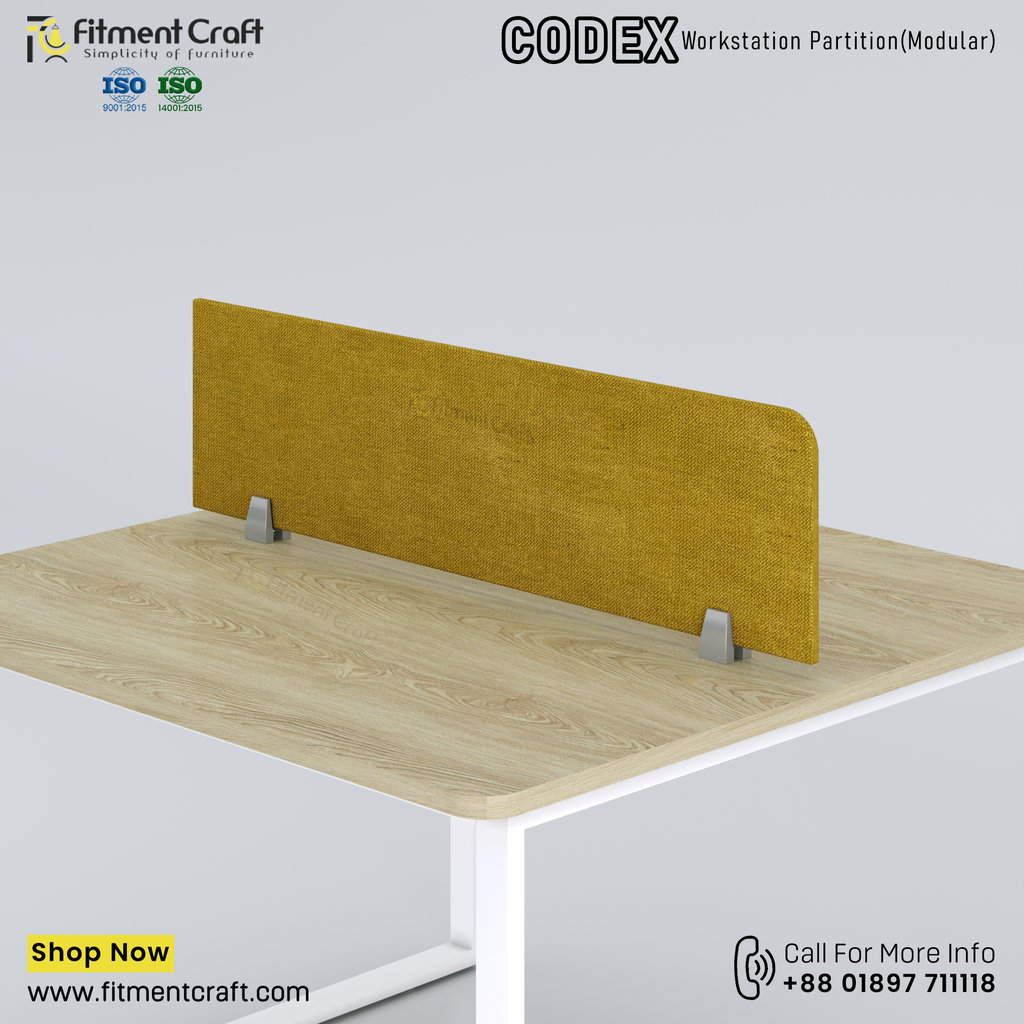 Codex-Workstation Modular Partition (1150X300X18mm) । WSMP-ORF-001