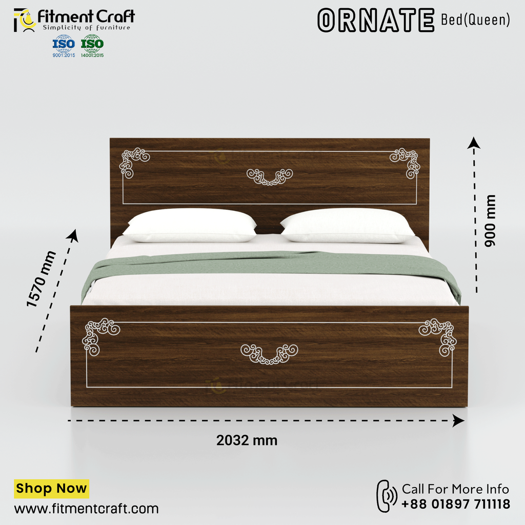 Ornate-Bed(Queen) । ABV1-007
