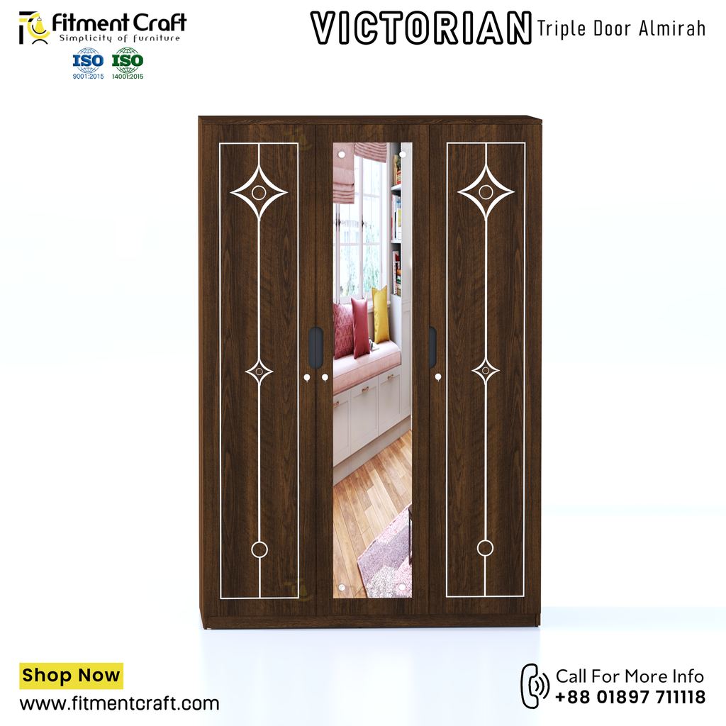 Victorian-Triple Door Almirah । BAV3-009
