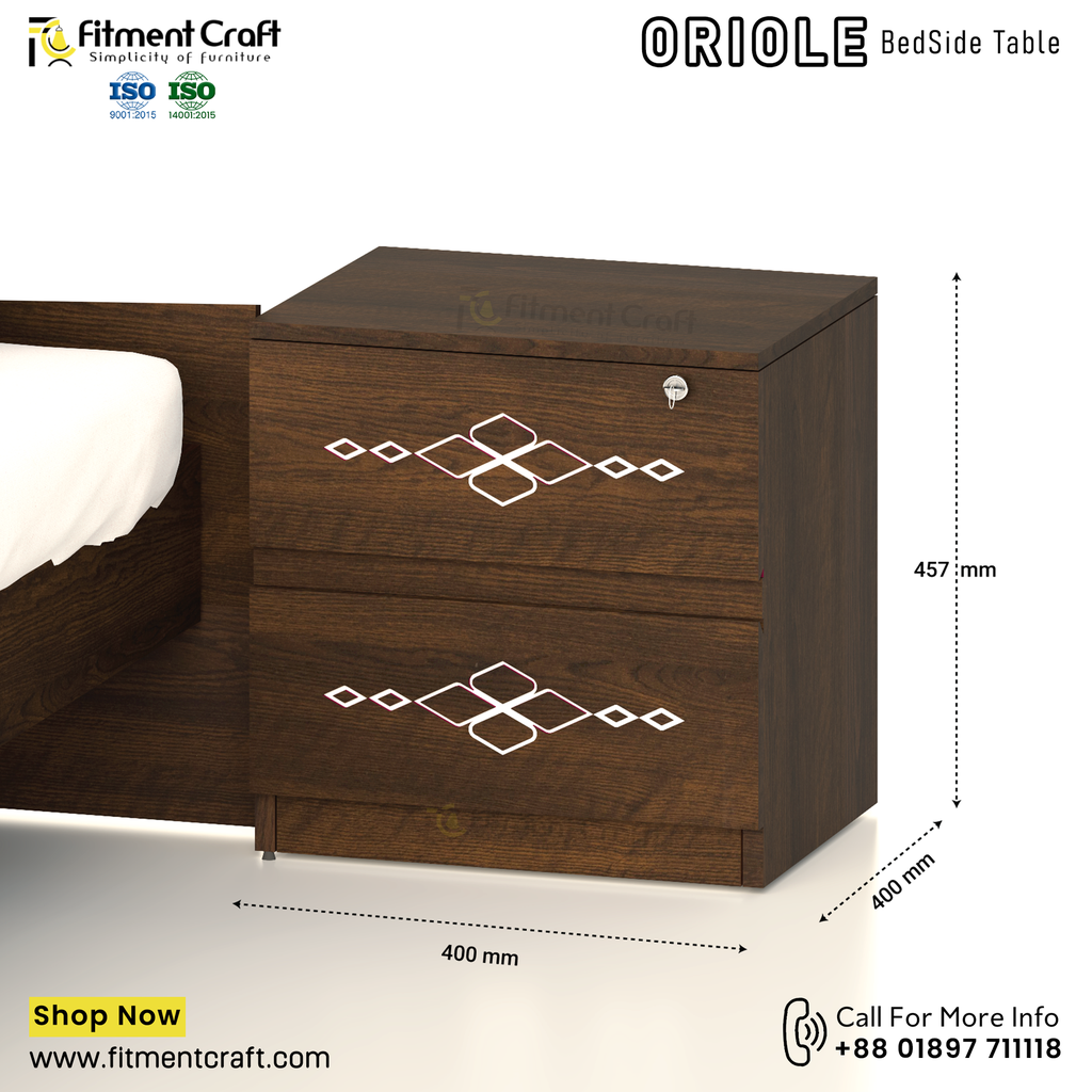 Oriole-BedSide Table । BST1-004