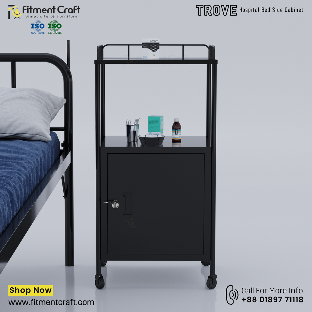 Trove-Hospital Bed Side Cabinet । HPBCMS-002