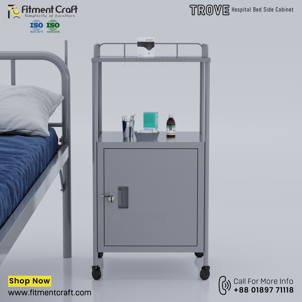 Trove-Hospital Bed Side Cabinet । HPBCMS-002