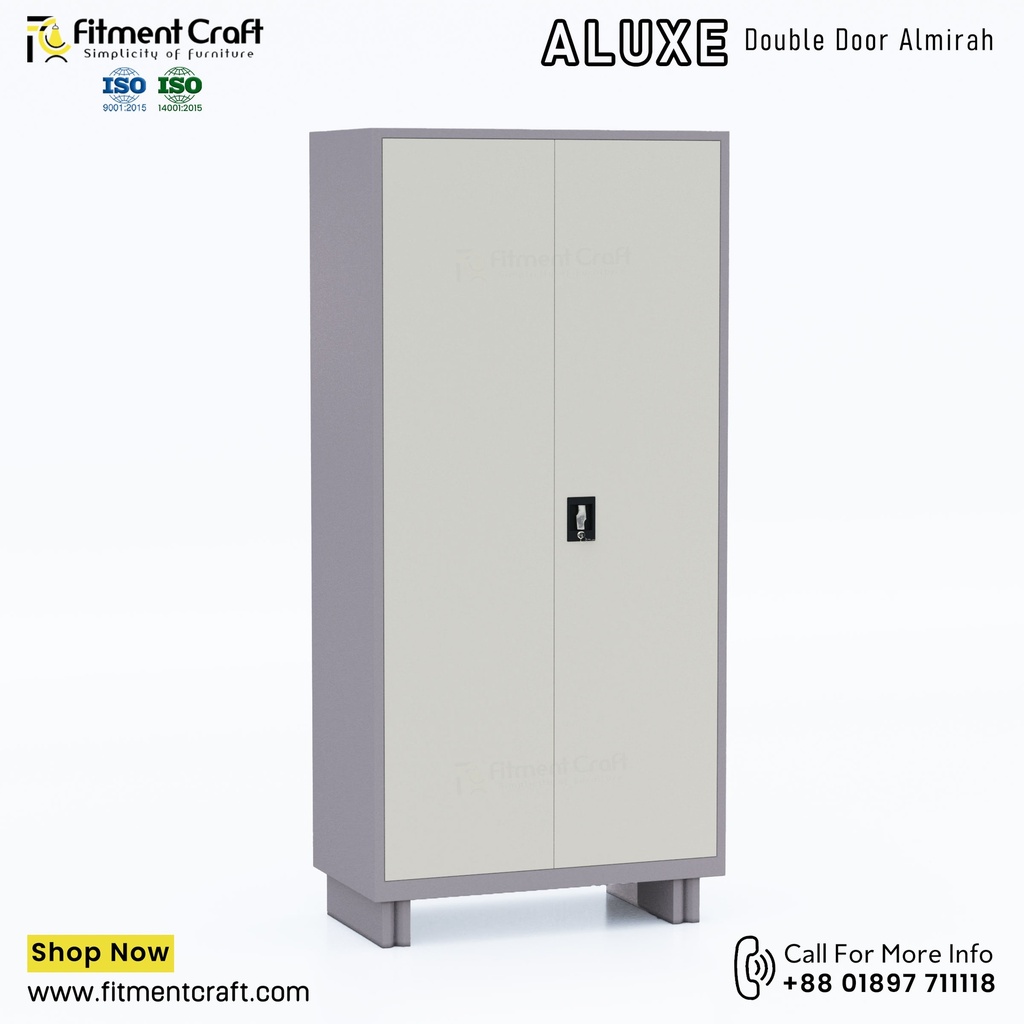 ALUXE-Double-Door-Almirah(with Drawer) । OAMFD-002
