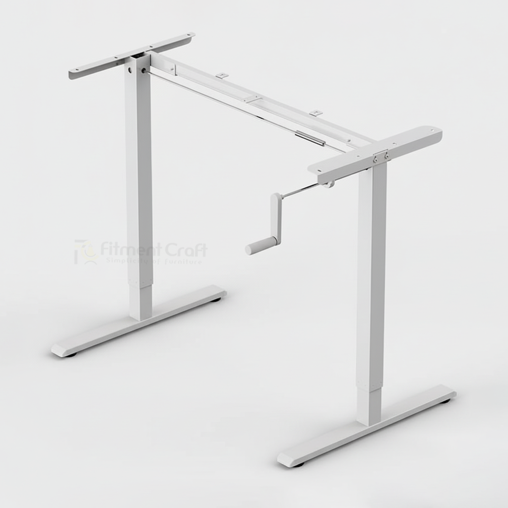 Manual Height Adjustable Standing Desk Frame