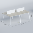 Zenora Four-Seater Workstation