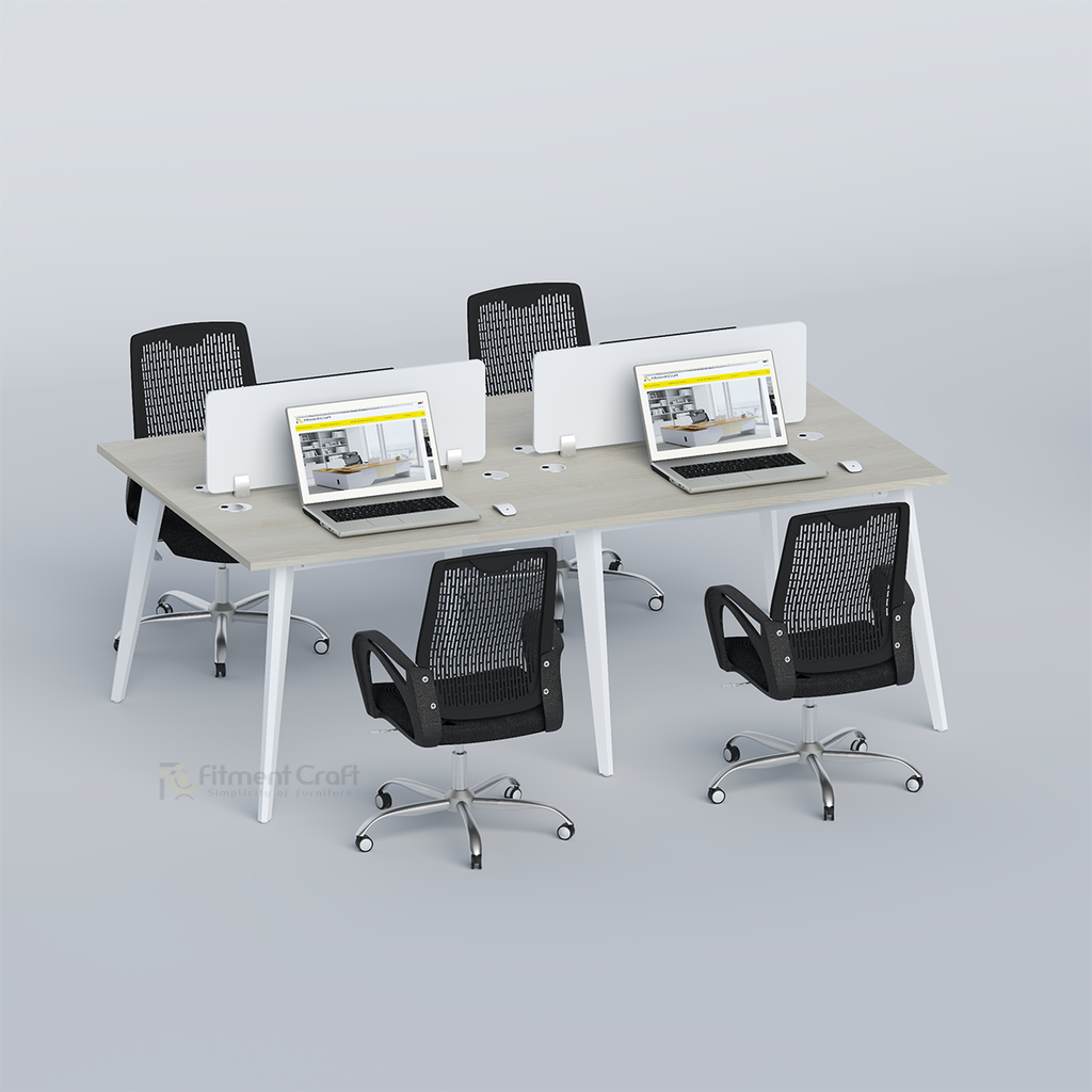 Zenora Four-Seater Workstation