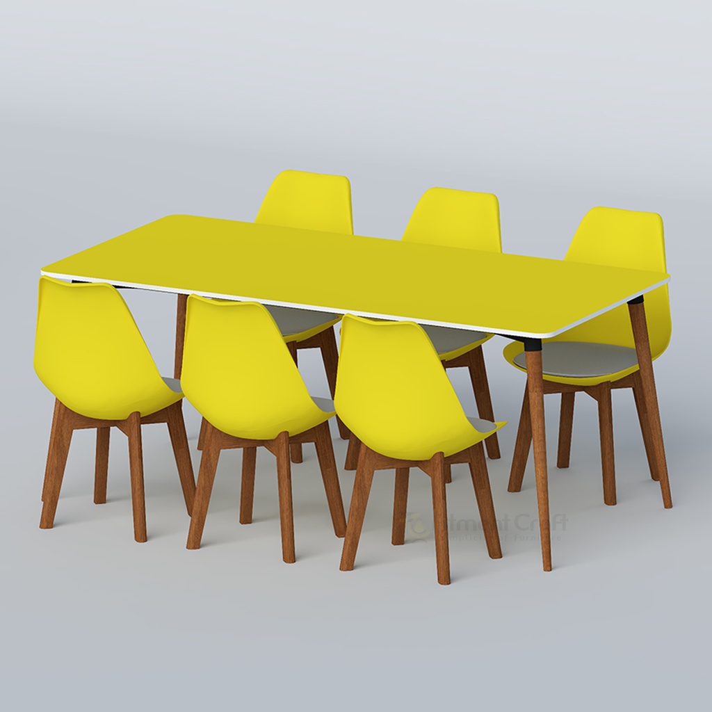 Tulipdine 6 Seater Dining Table - TDTMSB-003