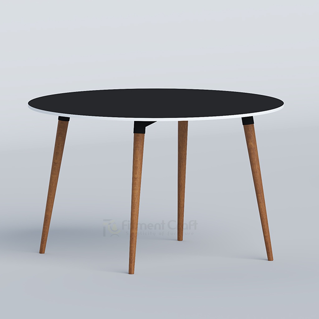 Tulipdine Round 4-Seater Dining Table-TDTMSB-004
