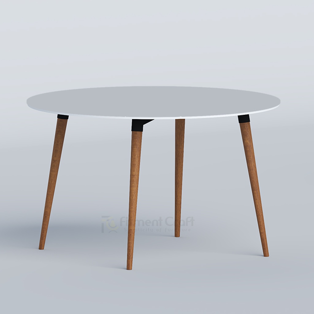 Tulipdine Round 4-Seater Dining Table-TDTMSB-004