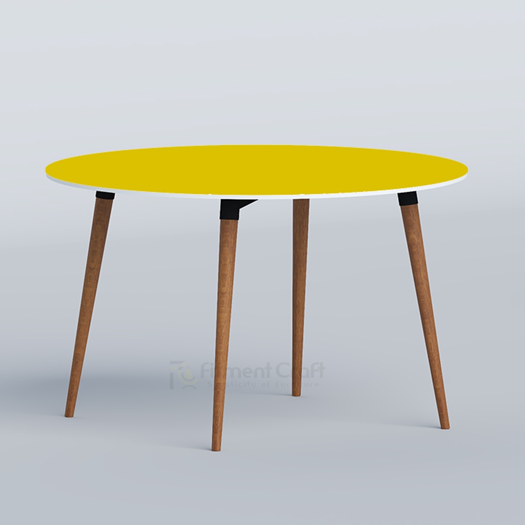 Tulipdine Round 4-Seater Dining Table-TDTMSB-004