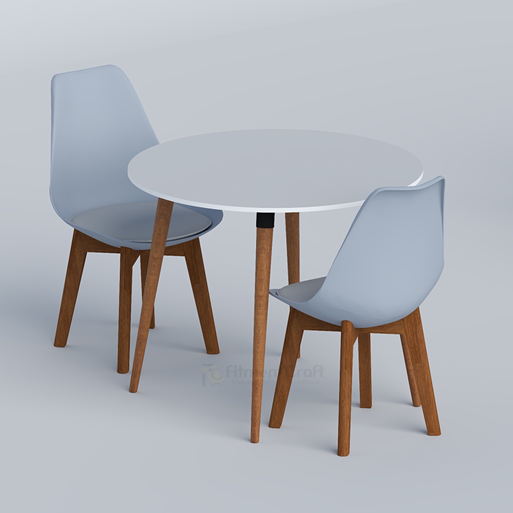 Tulipdine Round 2-Seater Dining Table-TDTMSB-004
