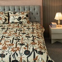 Leafscape Printed Bed Sheet – Blue । PBS - 0075