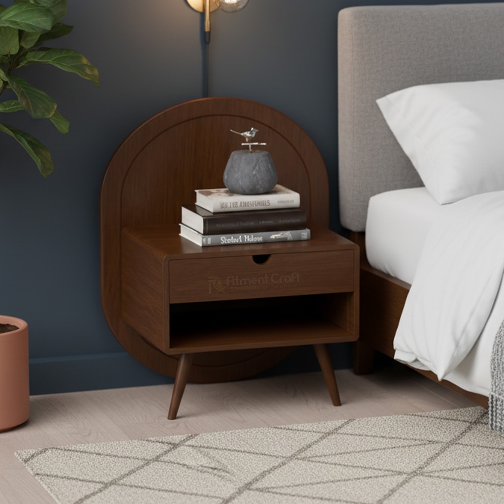 Elliptical Bedside Table