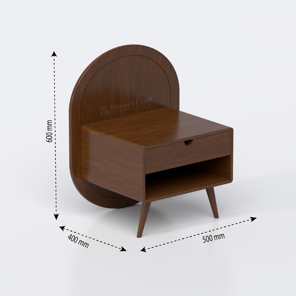 Elliptical Bedside Table