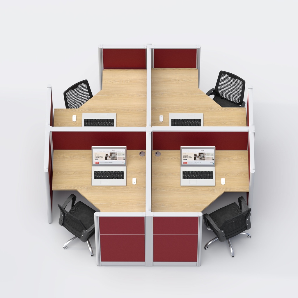 Workstation 7-OFIX 4 seater Workstation