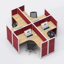 Movex circular Four Seater Workstation V2