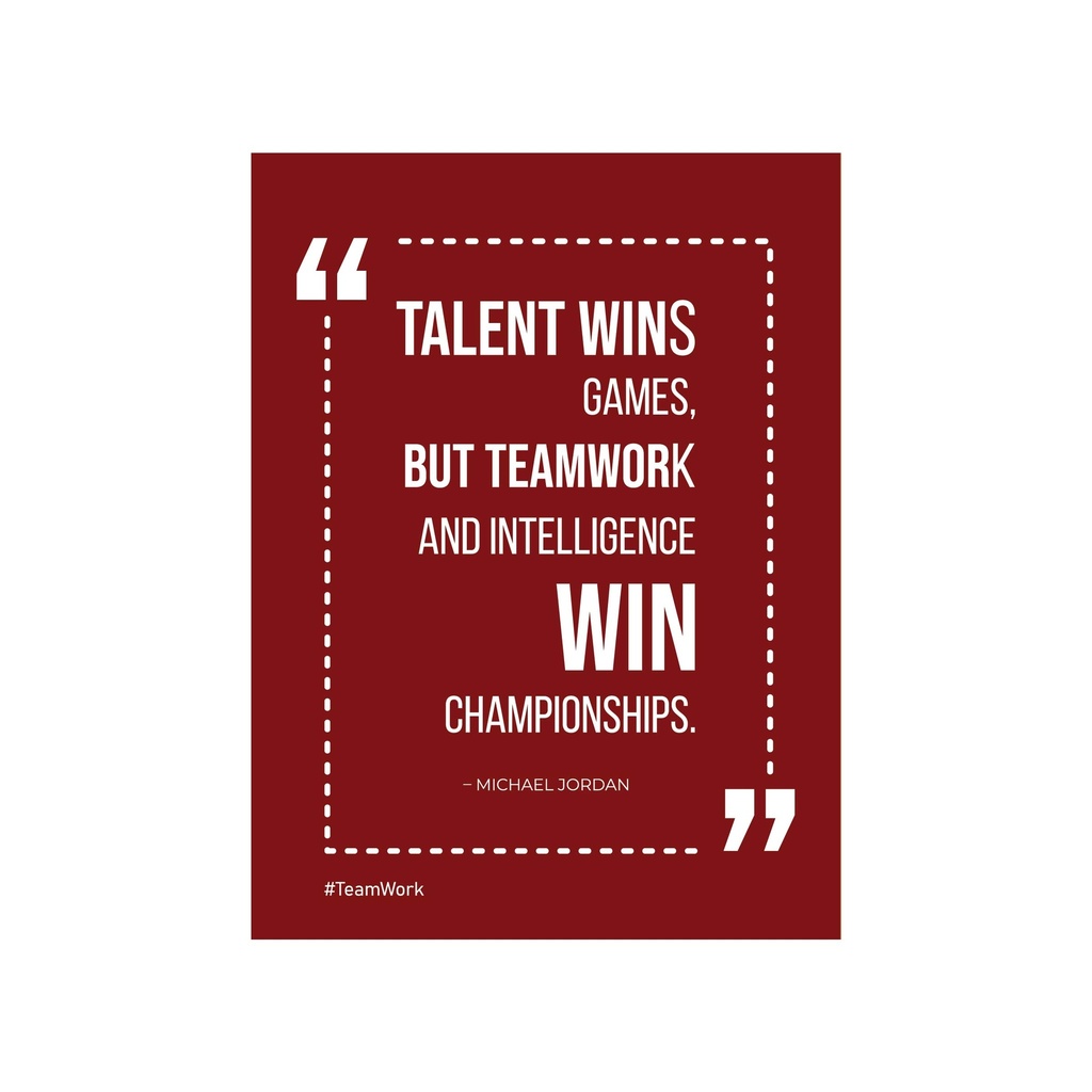 Teamwork Motivation Wall Art 