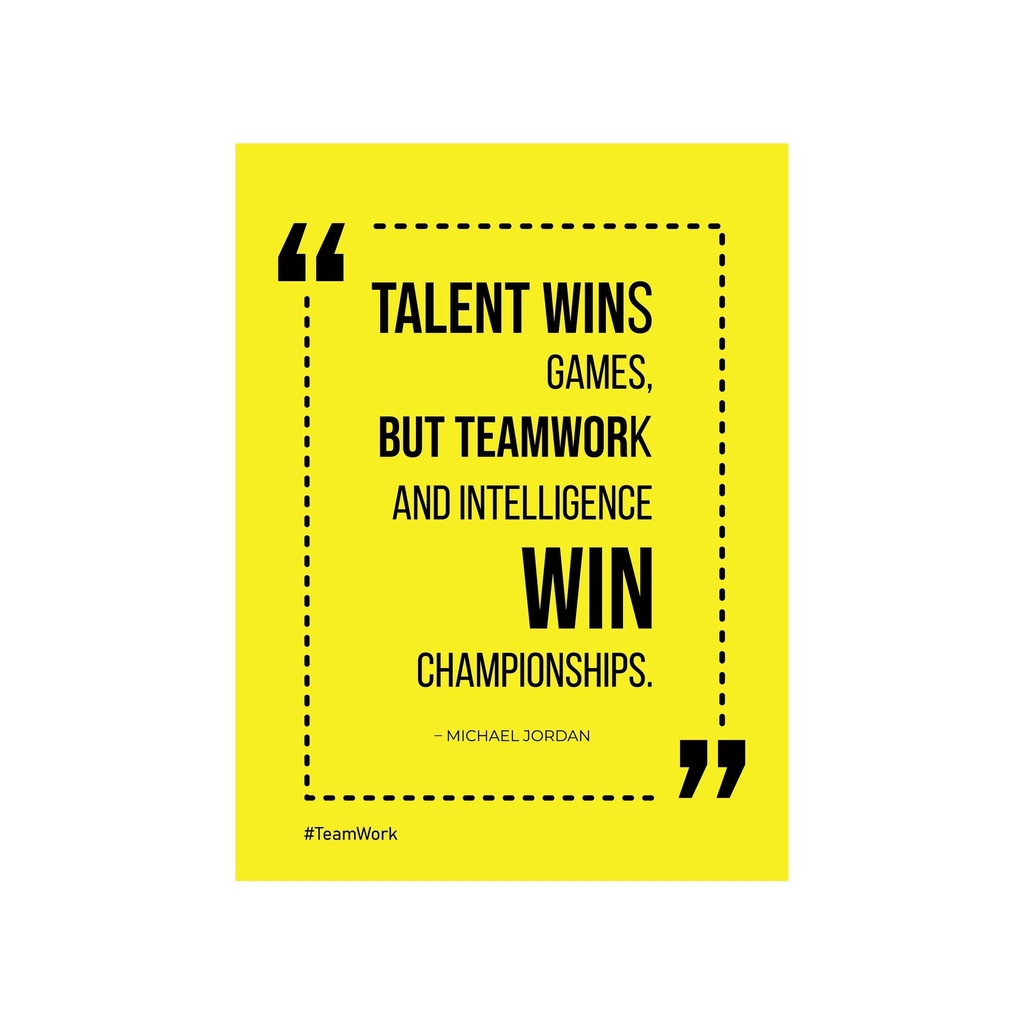 Teamwork Motivation Wall Art 