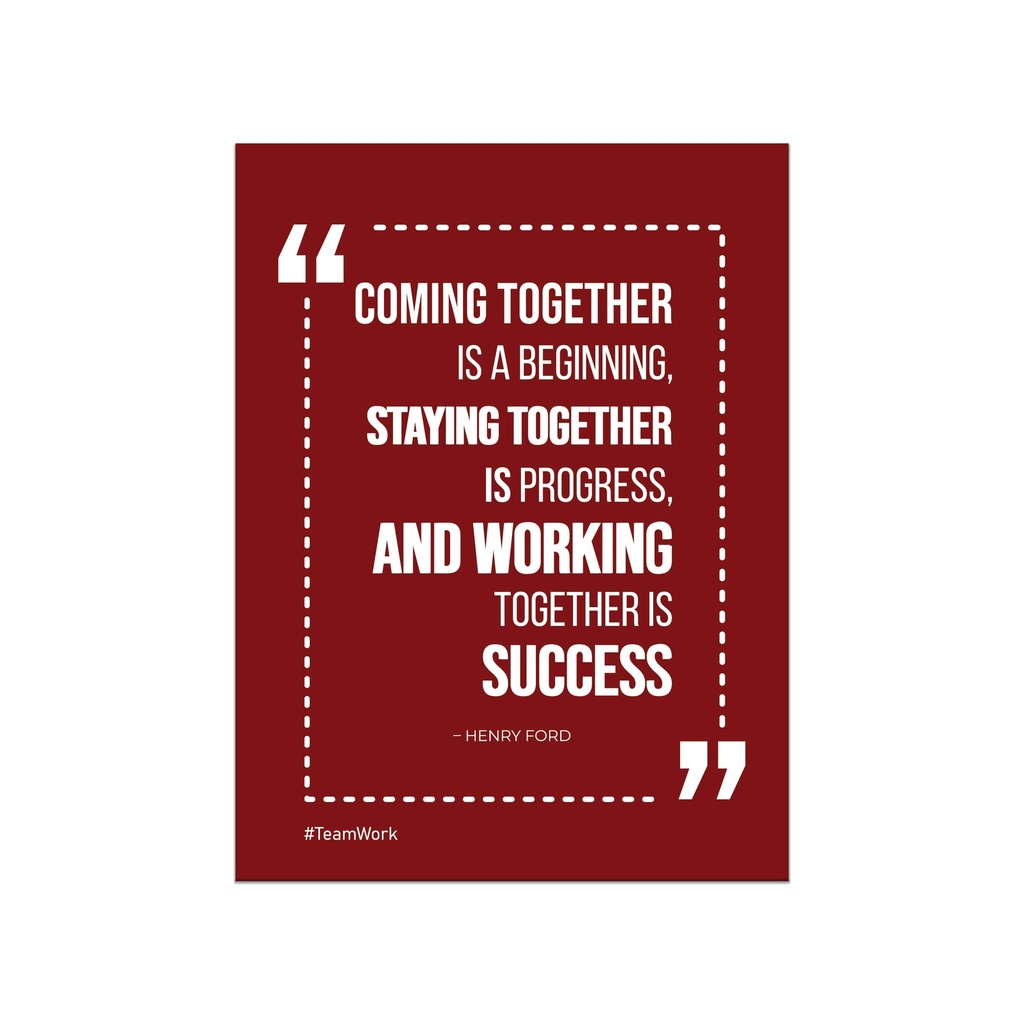 Teamwork Motivation Wall Art 