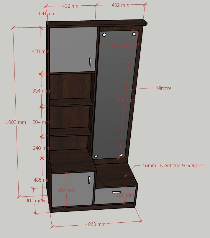 nafian(custom) Dressing Table 